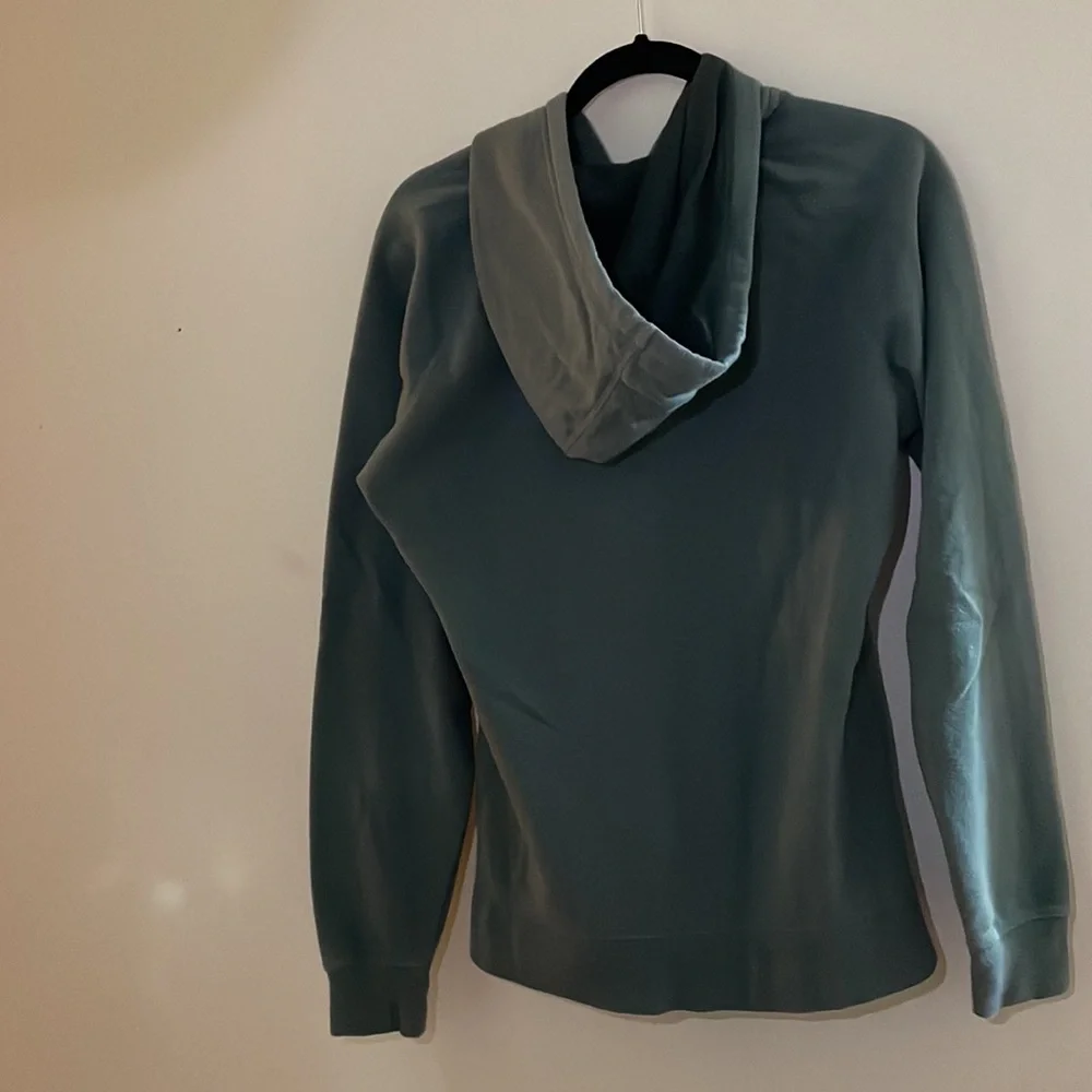 The North Face Green Zip Up Hoodie Sweatshirt - Picture 2 of 9